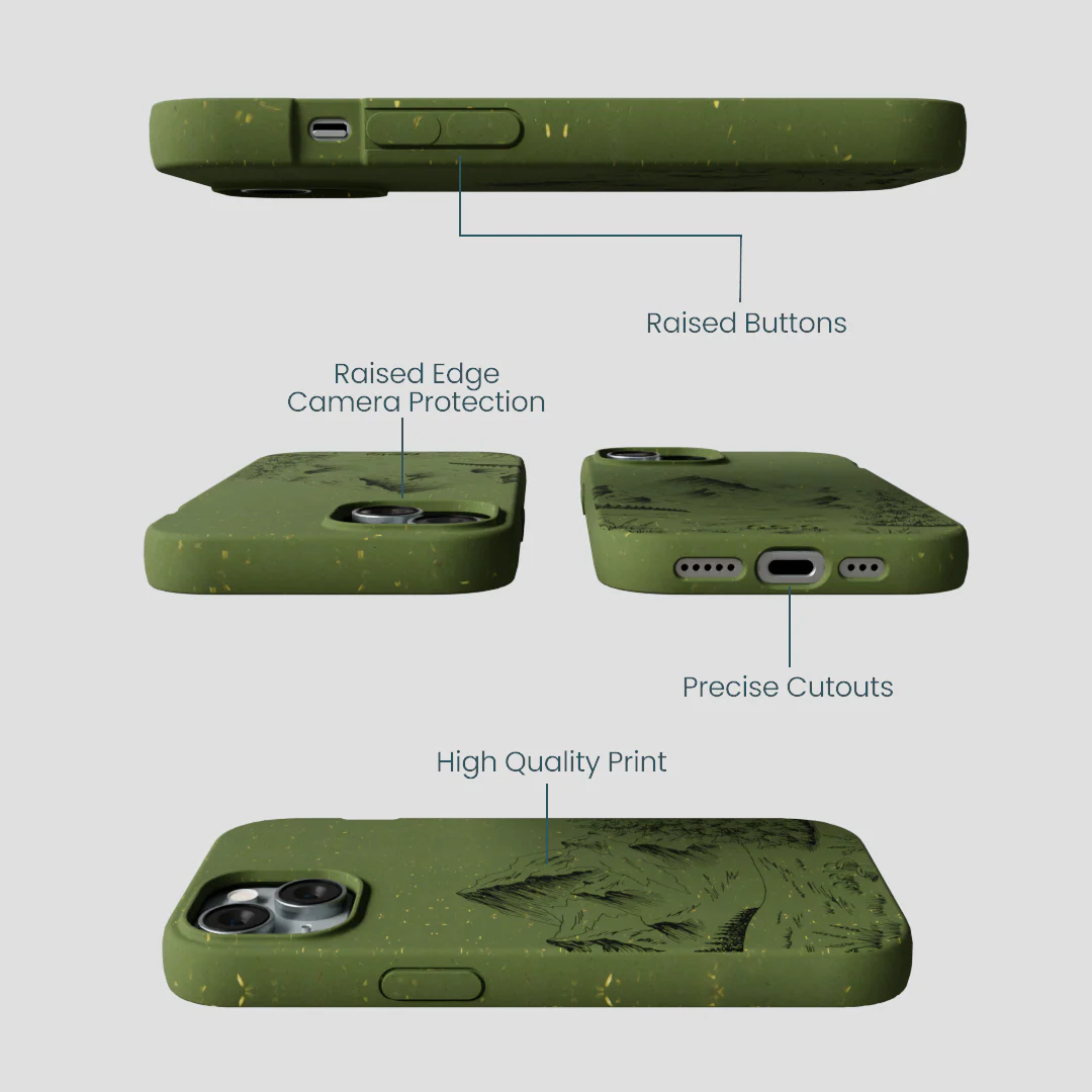 Forest Floor Line Ridge iPhone 15 Case - Image 3