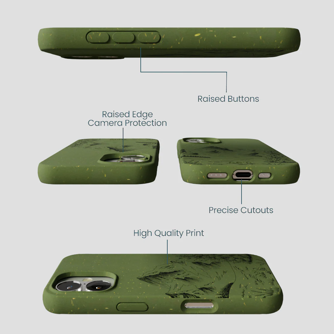 Forest Floor Line Ridge iPhone 16 Case - Image 3