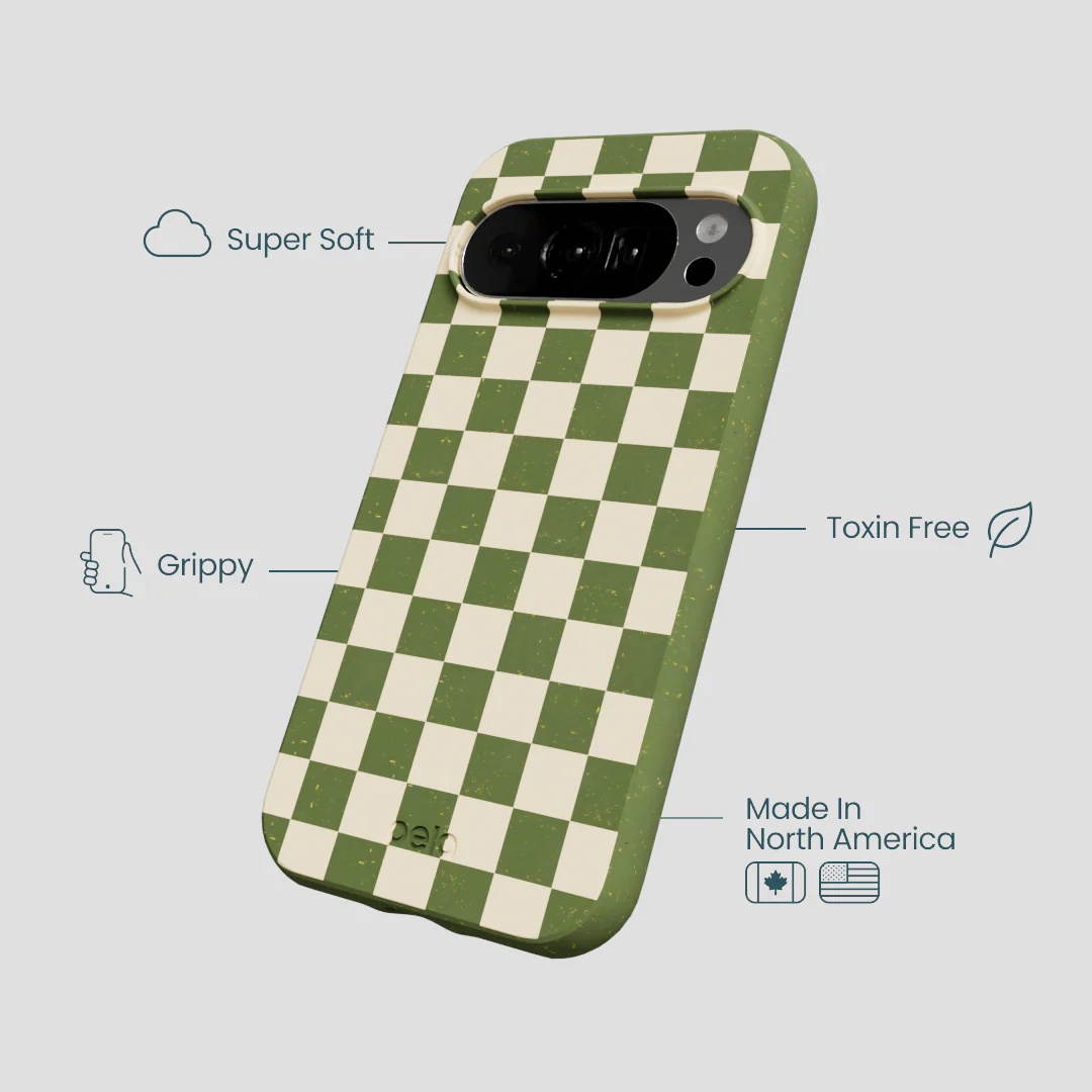 Forest Floor Matcha Check Google Pixel 10/10 Pro Case - Image 4
