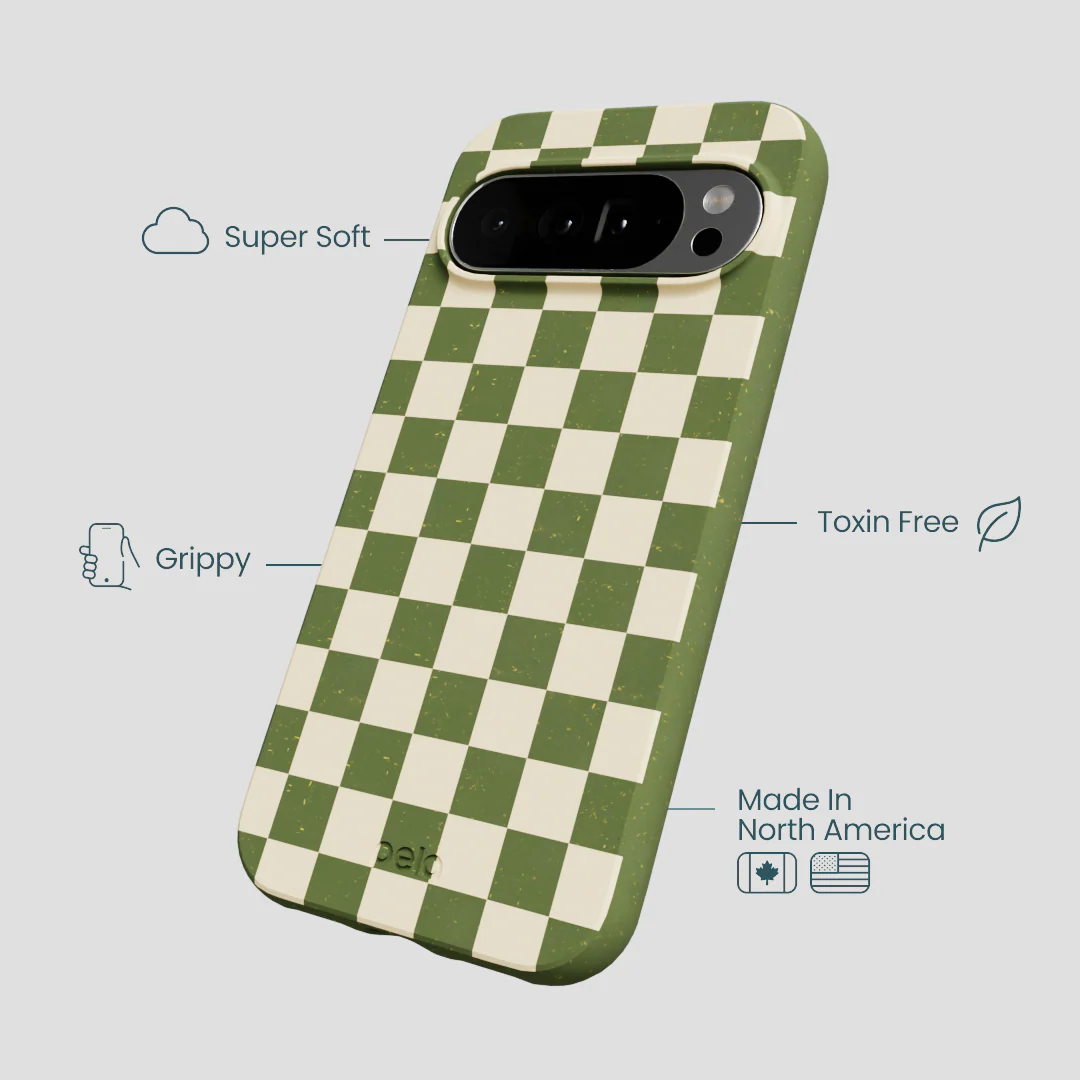 Forest Floor Matcha Check Google Pixel 10 Pro XL Case - Image 4