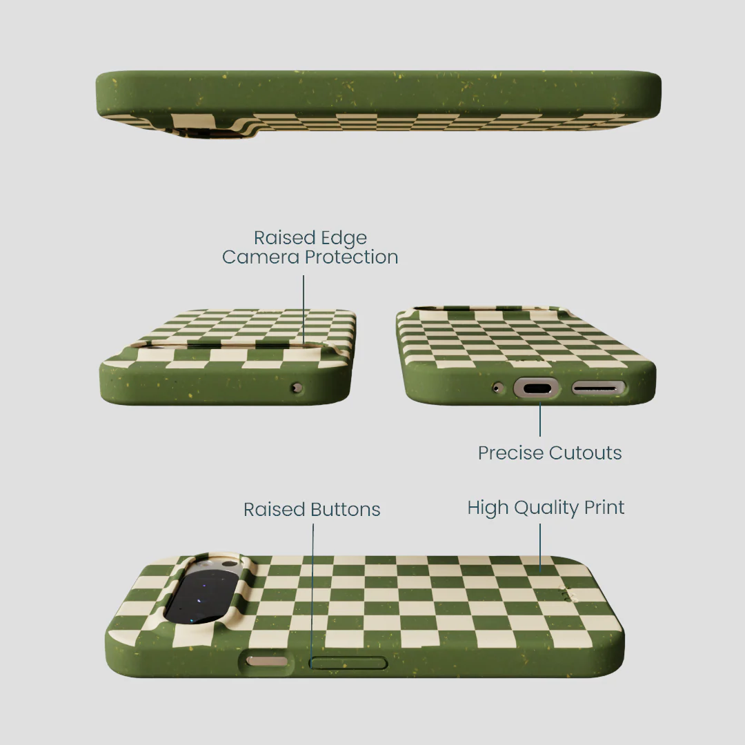 Forest Floor Matcha Check Google Pixel 9/9 Pro Case - Image 3