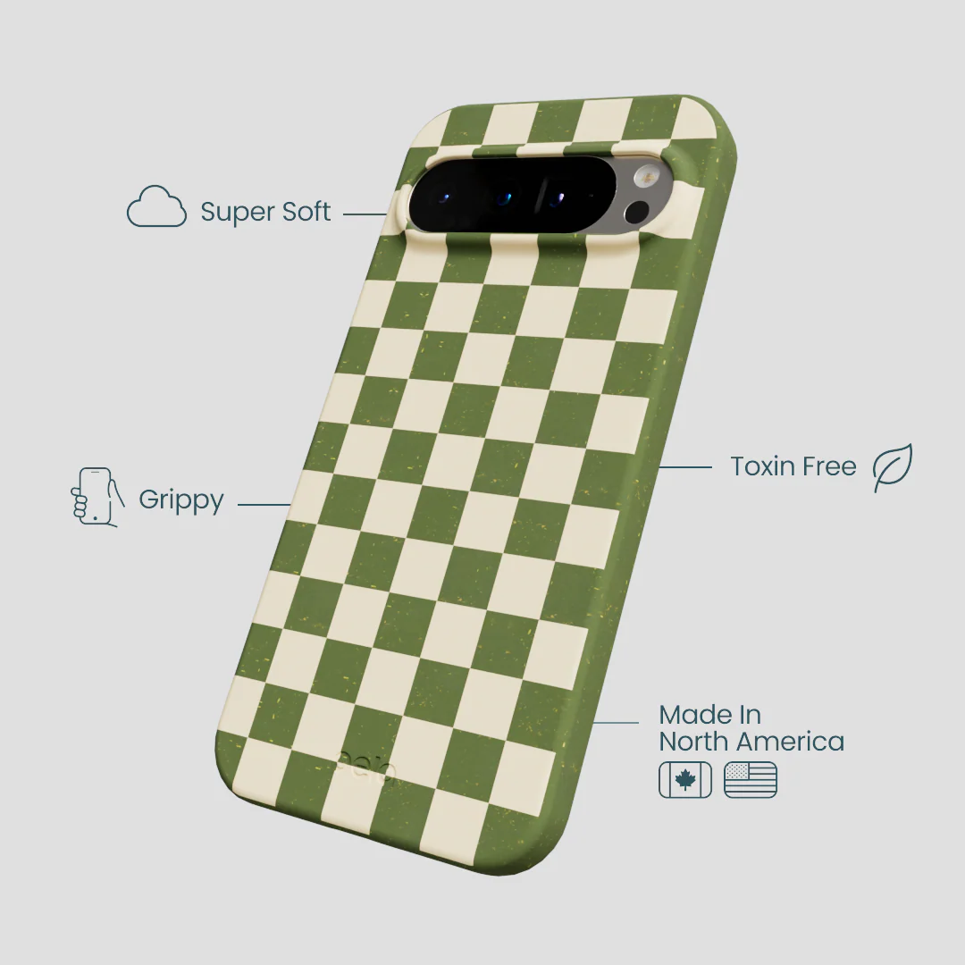 Forest Floor Matcha Check Google Pixel 9 Pro XL Case - Image 4