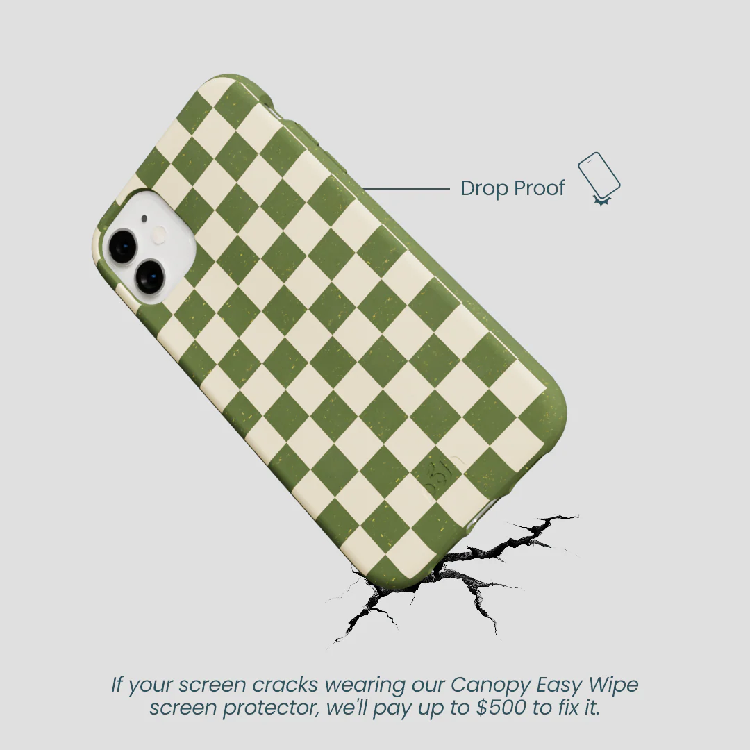 Forest Floor Matcha Check iPhone 11 Case - Image 5