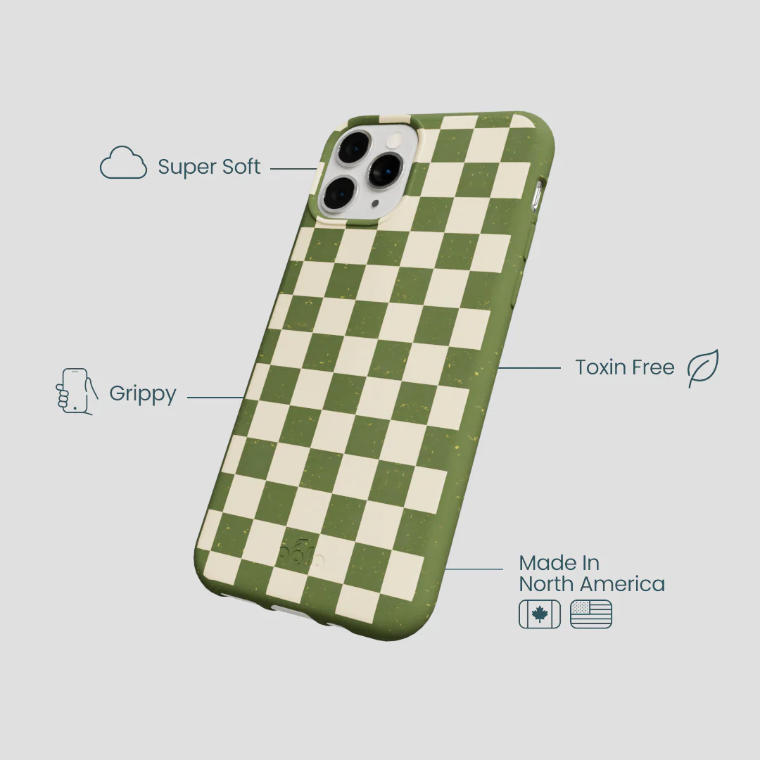 Forest Floor Matcha Check iPhone 11 Pro Case - Image 4