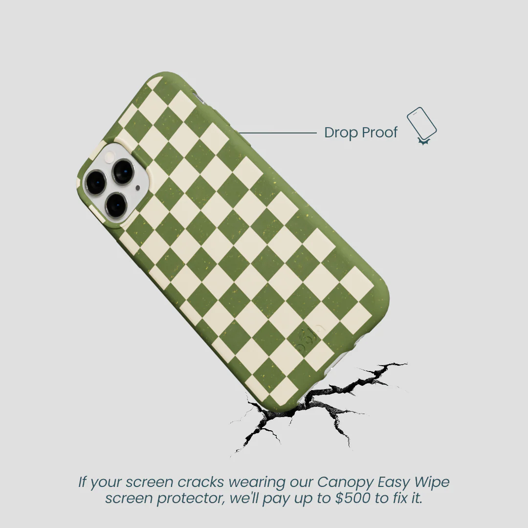 Forest Floor Matcha Check iPhone 11 Pro Case - Image 5