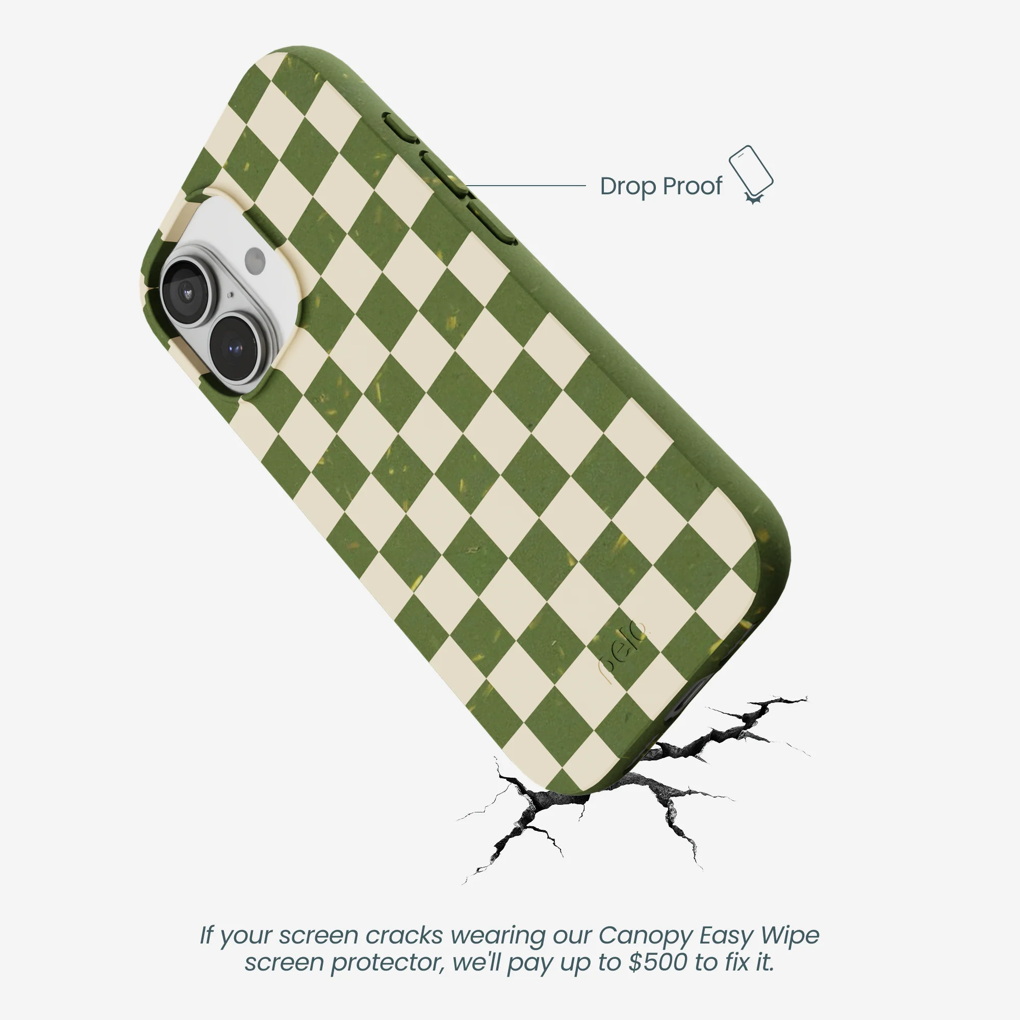 Forest Floor Matcha Check iPhone 17 Case - Image 5