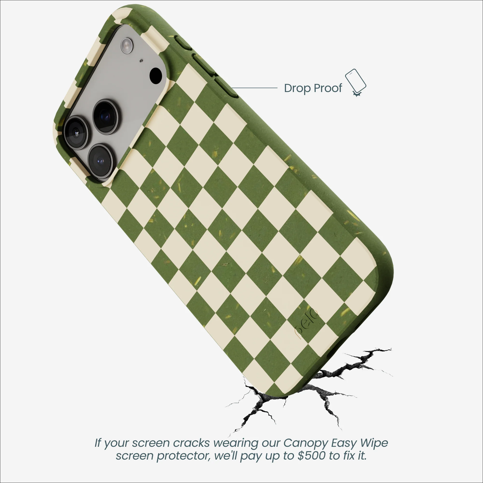 Forest Floor Matcha Check iPhone 17 Pro Max Case - Image 5