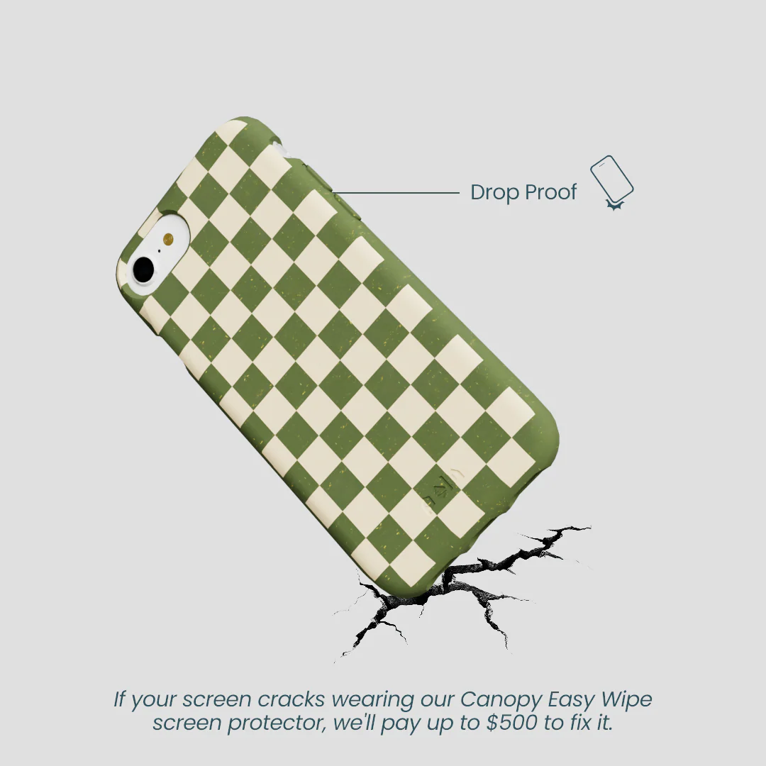 Forest Floor Matcha Check iPhone 6/6s/7/8/SE Case - Image 5