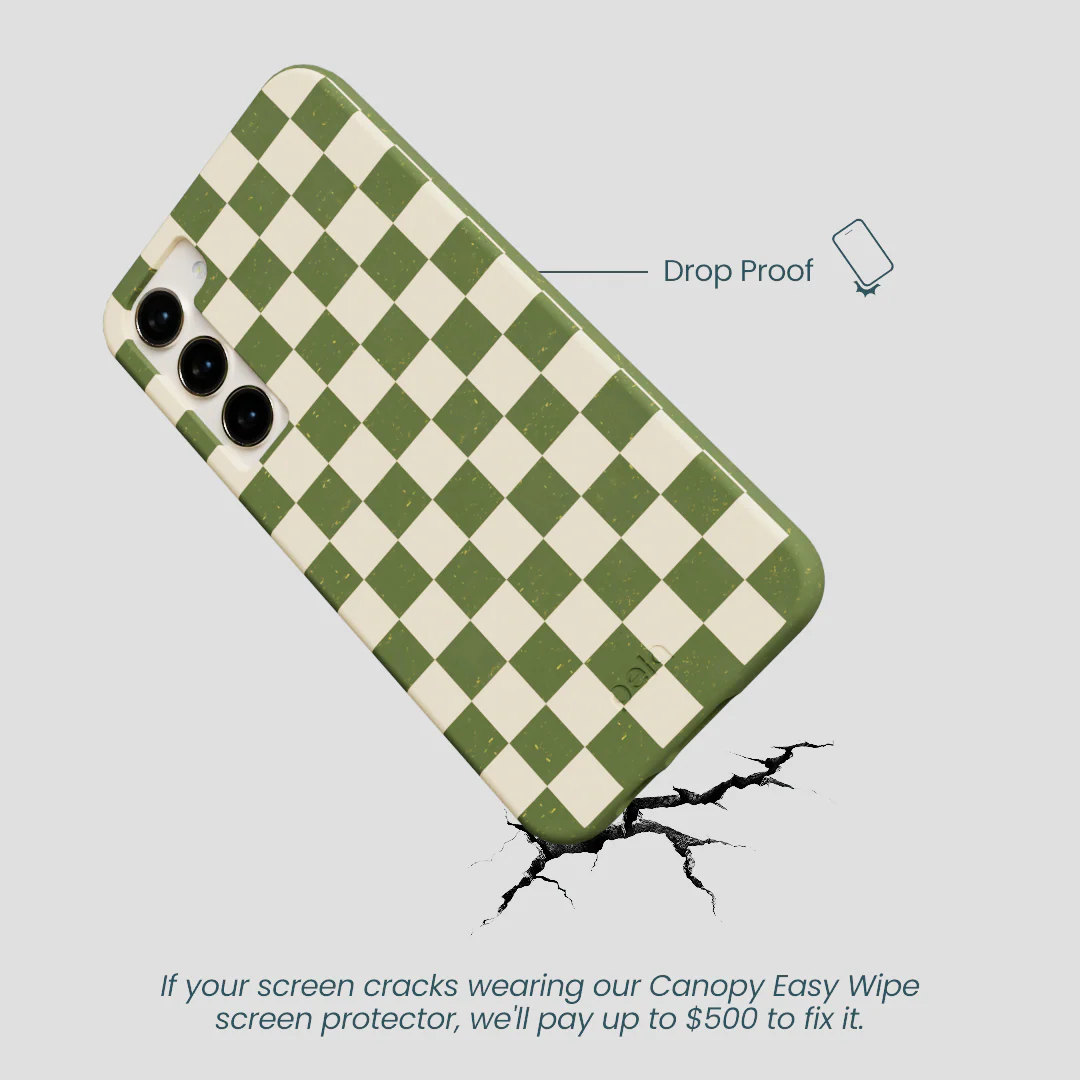 Forest Floor Matcha Check Samsung Galaxy S23+(Plus) Case - Image 5
