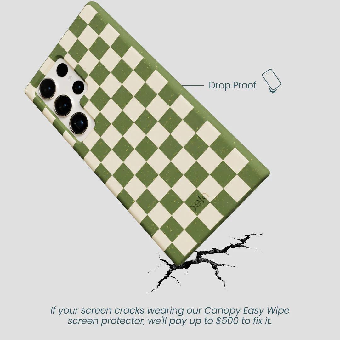 Forest Floor Matcha Check Samsung Galaxy S24 Ultra Case - Image 5