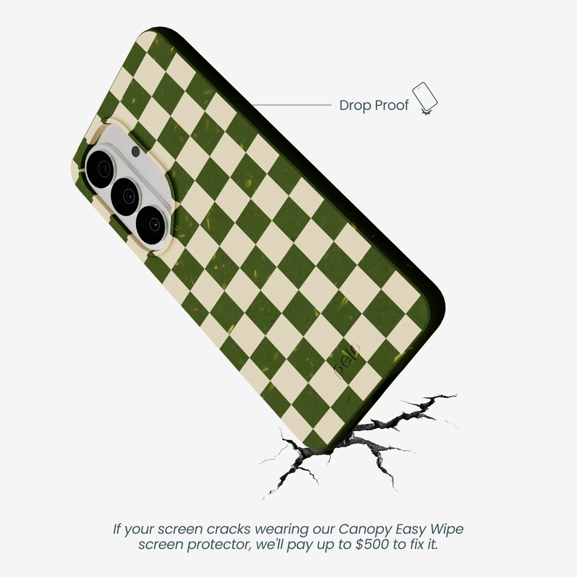 Forest Floor Matcha Check Samsung Galaxy S26 Case - Image 5