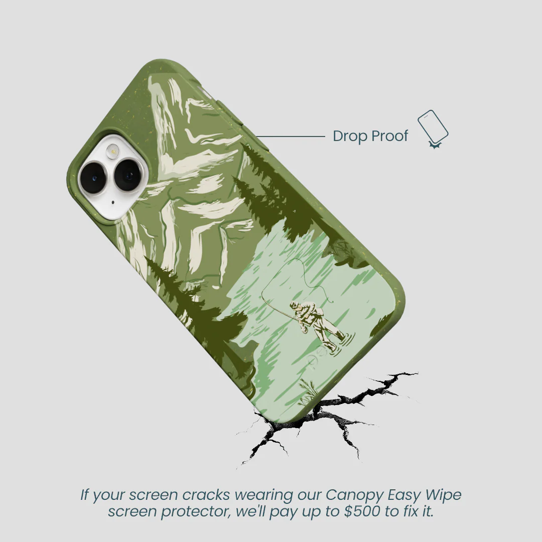 Forest Floor Morning Fishing iPhone 13 Case - Image 5