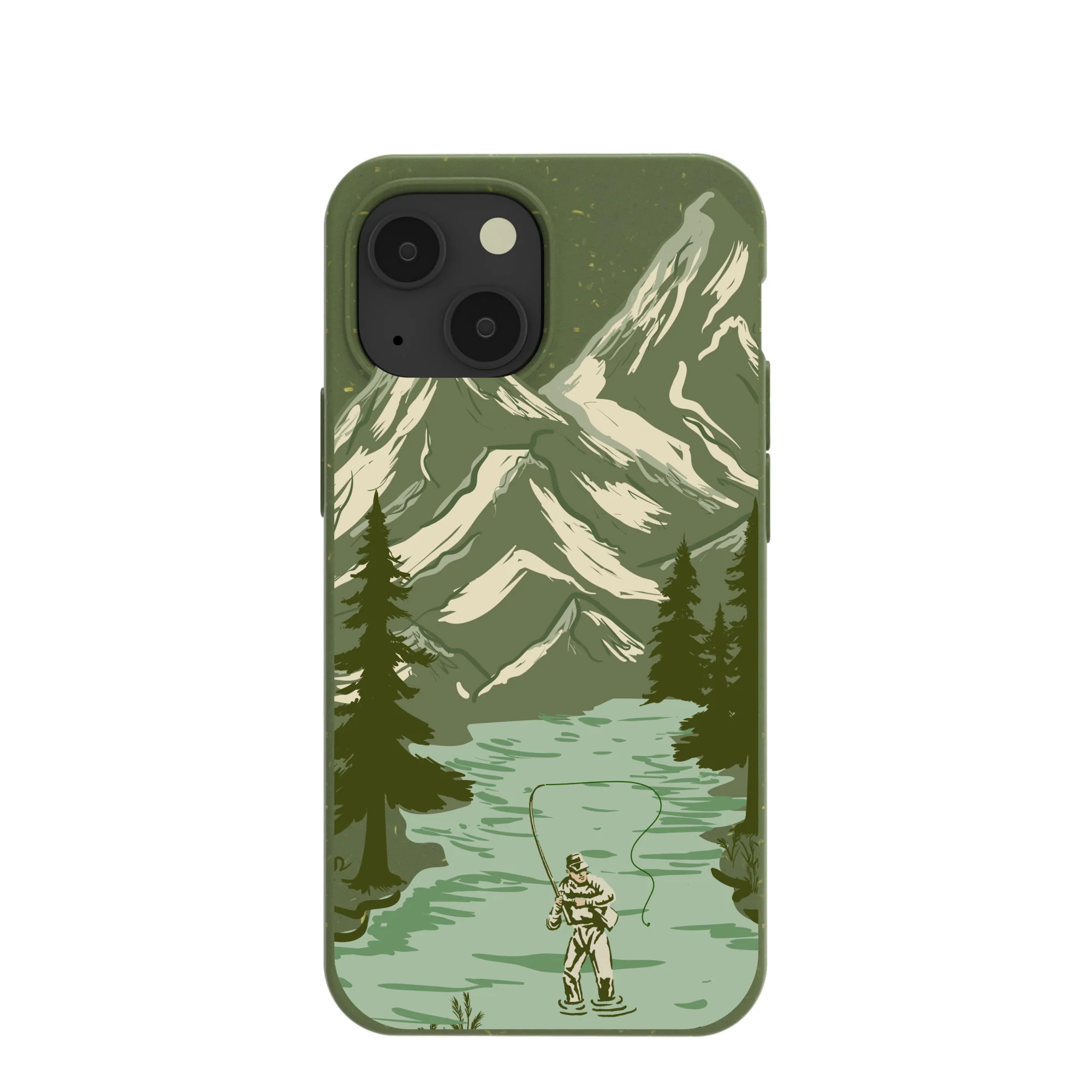 Forest Floor Morning Fishing iPhone 13 Mini Case
