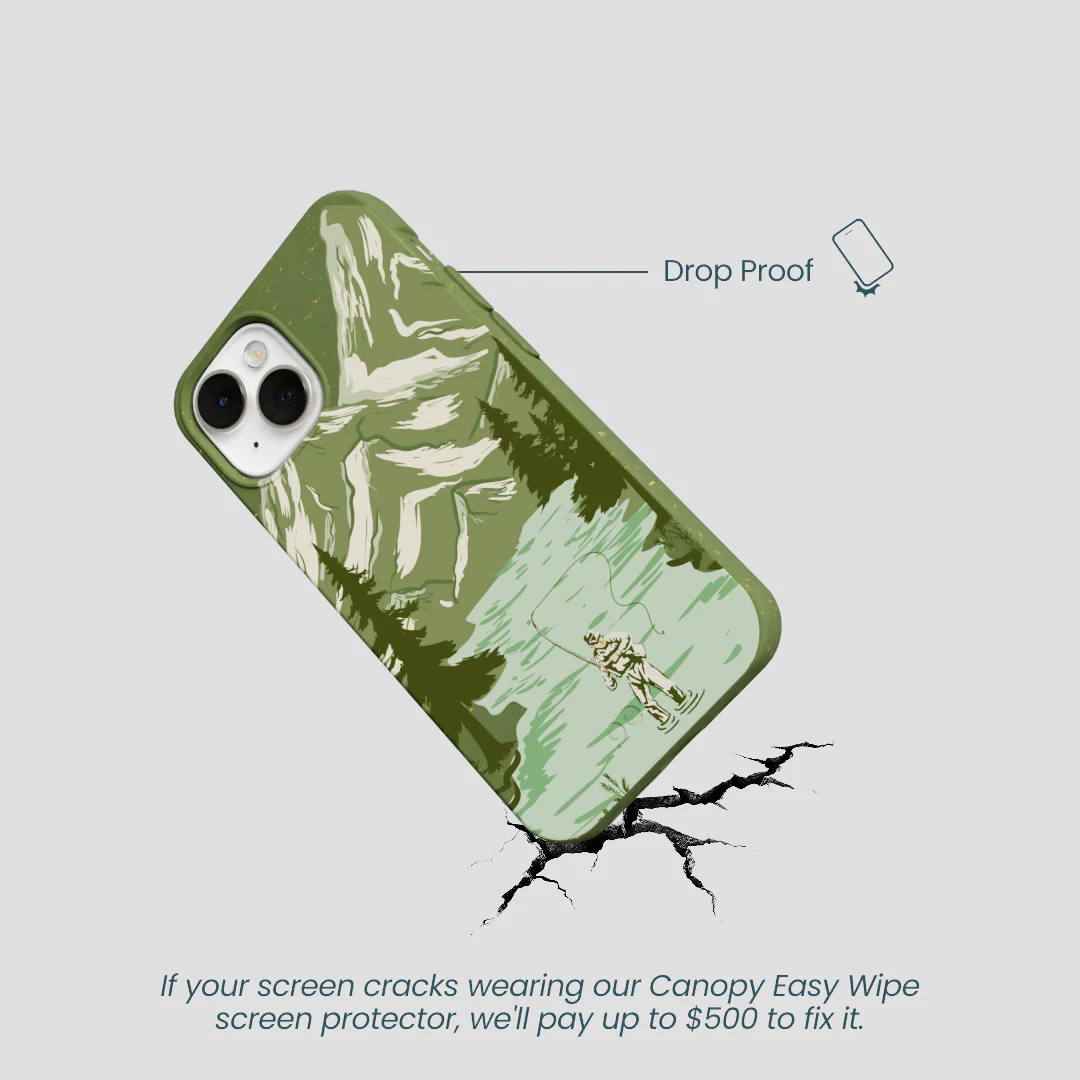 Forest Floor Morning Fishing iPhone 13 Mini Case - Image 5