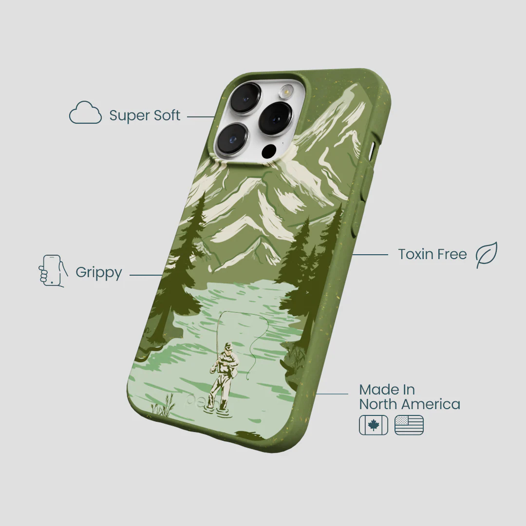 Forest Floor Morning Fishing iPhone 13 Pro Case - Image 4