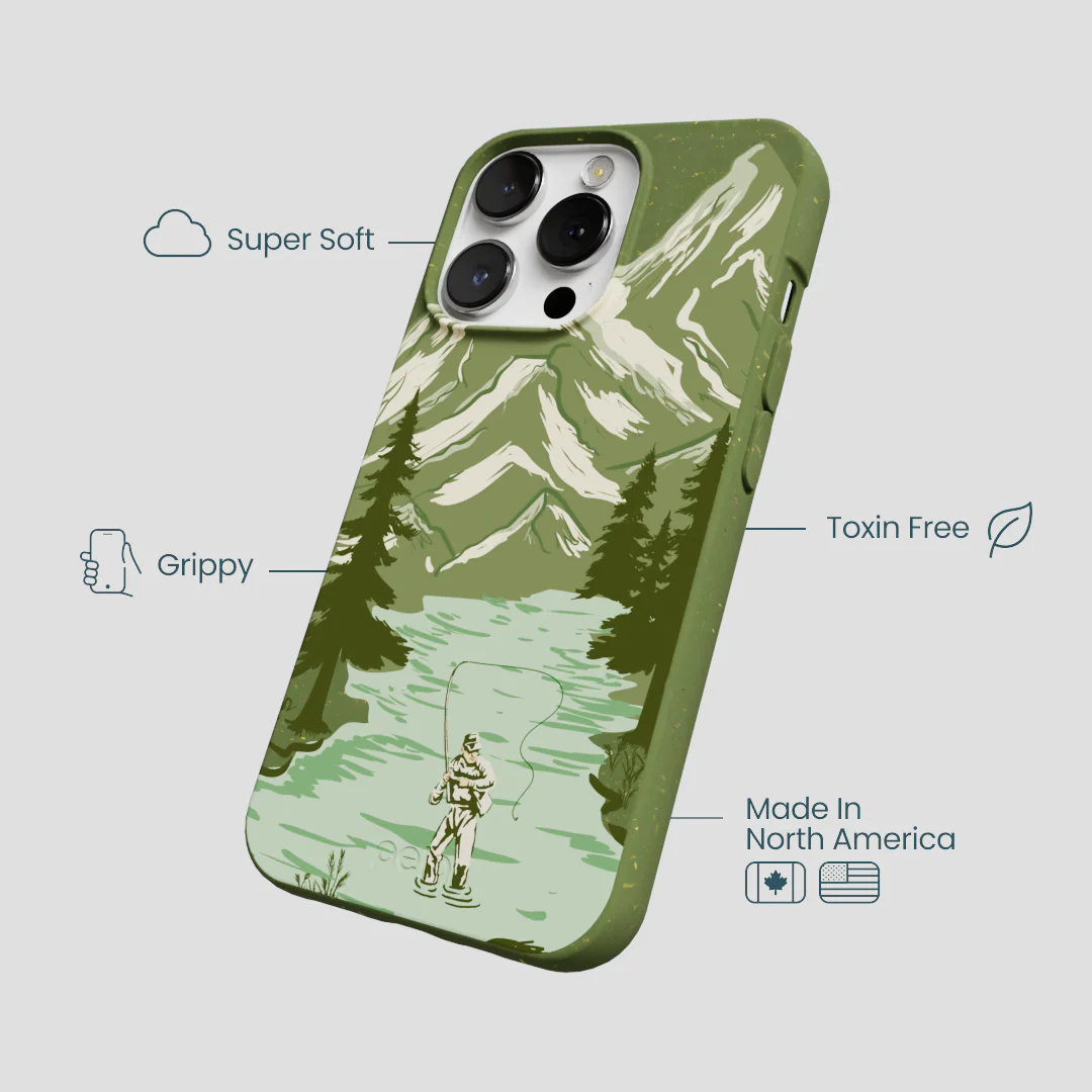 Forest Floor Morning Fishing iPhone 13 Pro Max Case - Image 4