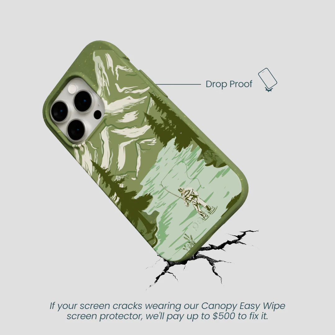 Forest Floor Morning Fishing iPhone 14 Pro Case - Image 5