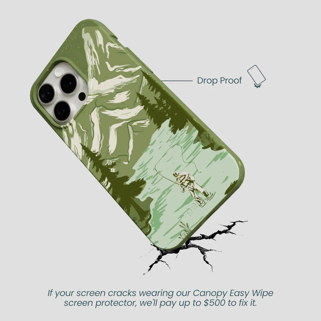 Forest Floor Morning Fishing iPhone 14 Pro Max Case - Image 5
