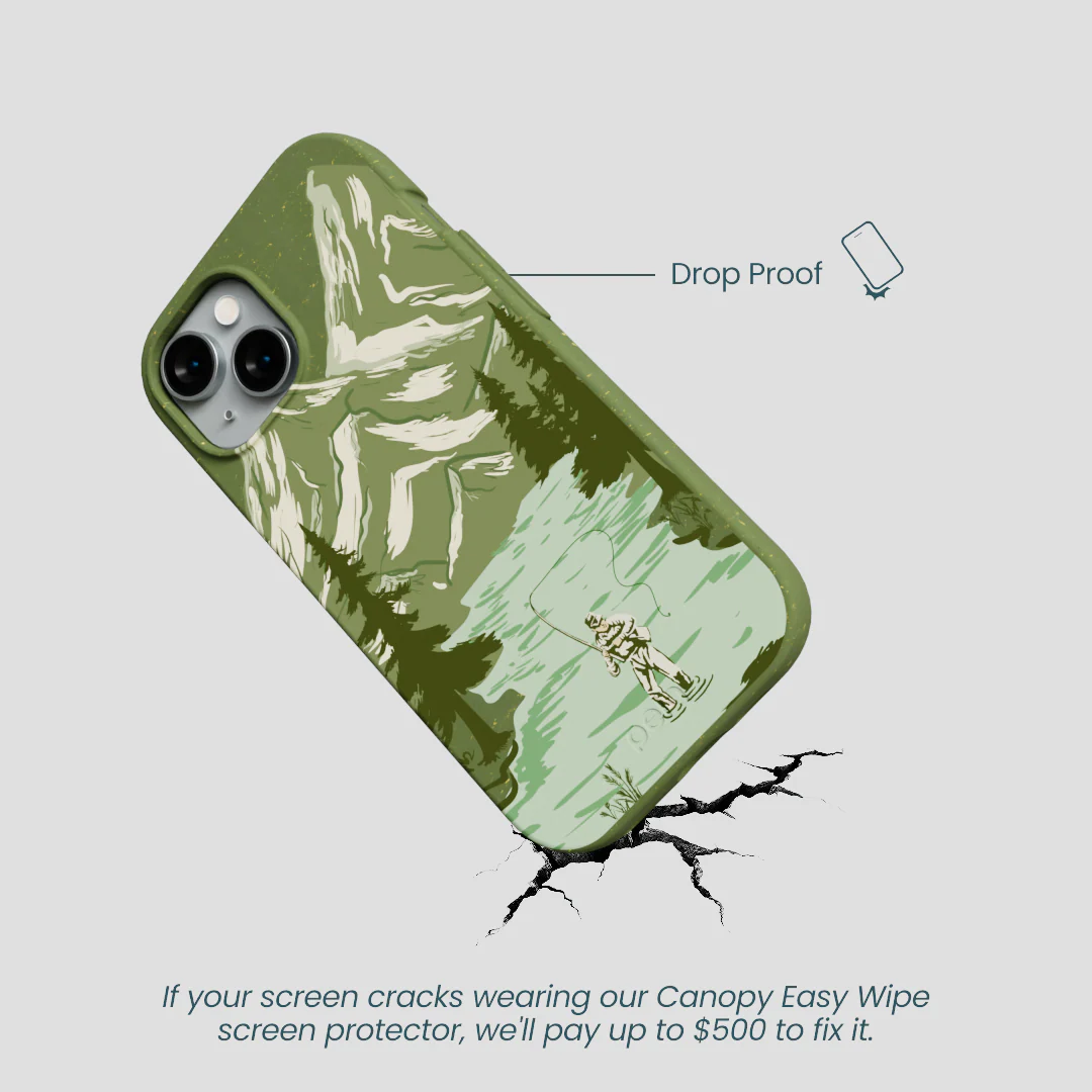 Forest Floor Morning Fishing iPhone 15 Case - Image 5