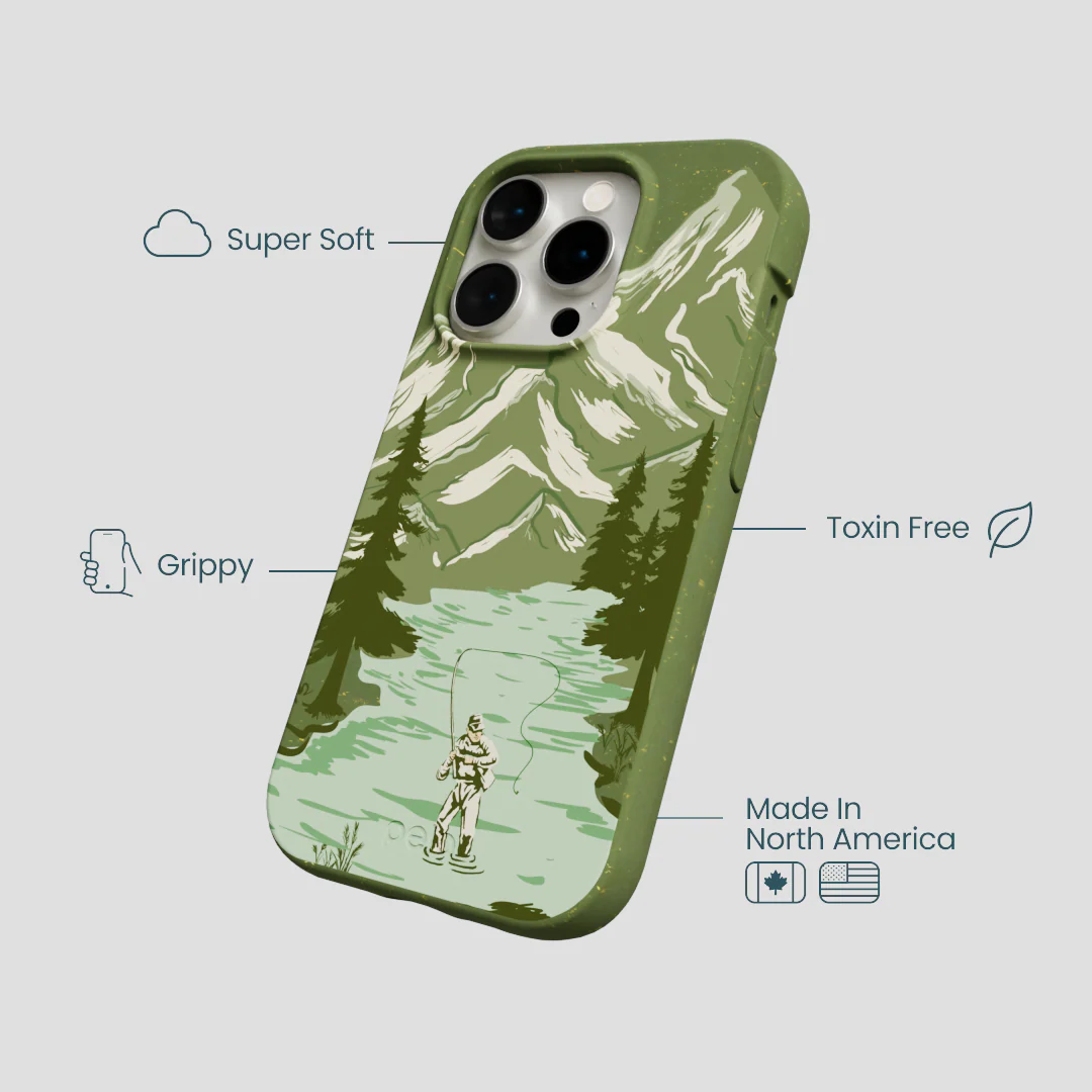 Forest Floor Morning Fishing iPhone 15 Pro Case - Image 4