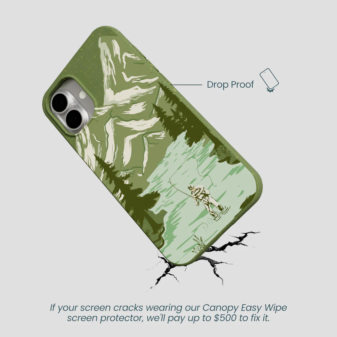 Forest Floor Morning Fishing iPhone 16 Plus Case - Image 5