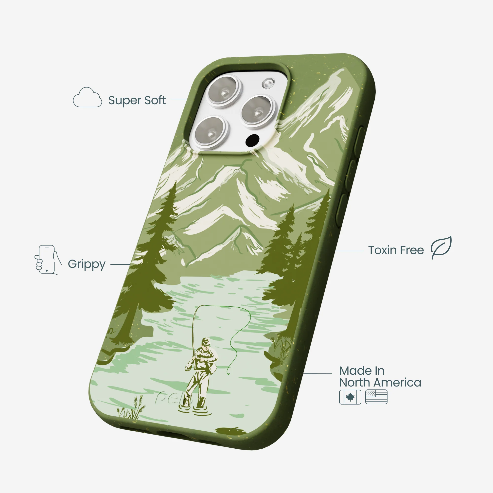 Forest Floor Morning Fishing iPhone 16 Pro Max Case - Image 4