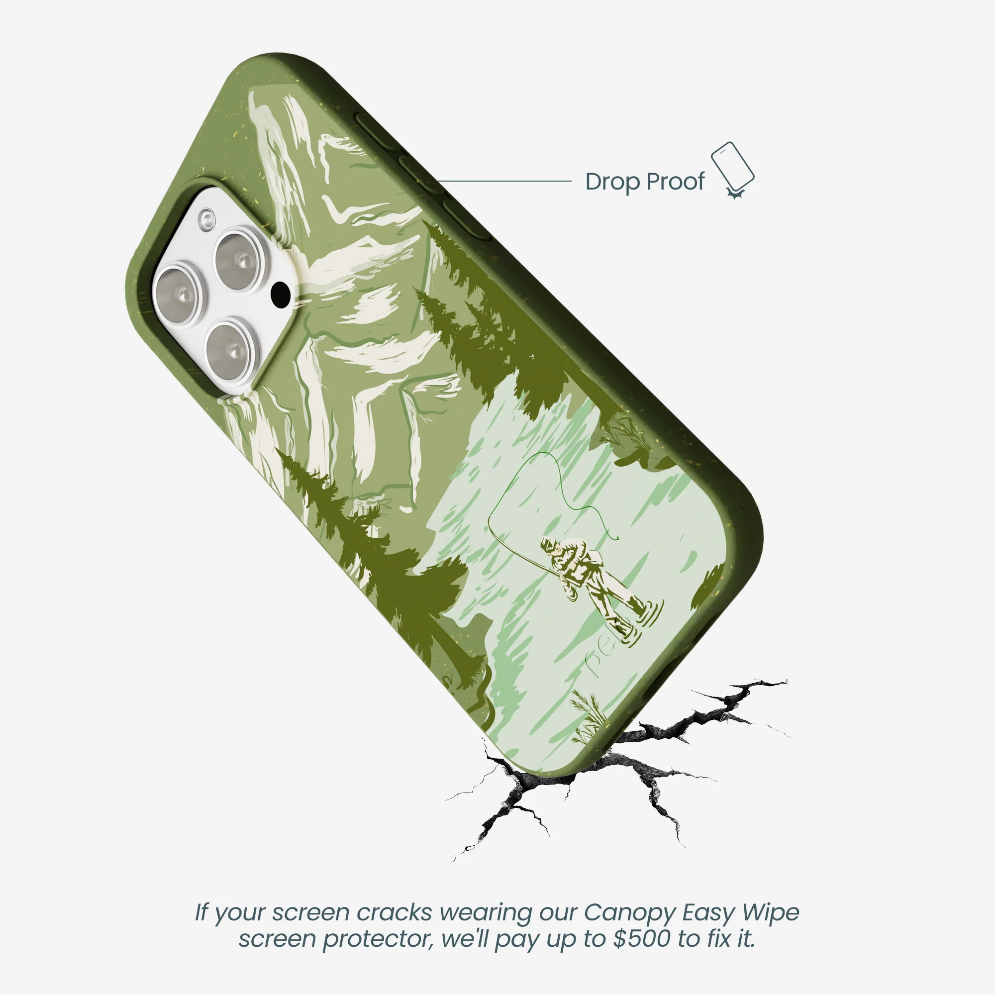 Forest Floor Morning Fishing iPhone 16 Pro Max Case - Image 5