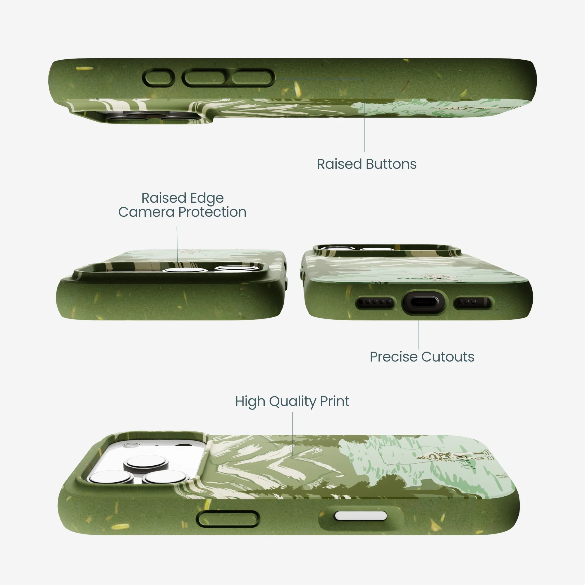 Forest Floor Morning Fishing iPhone 17 Pro Case - Image 3