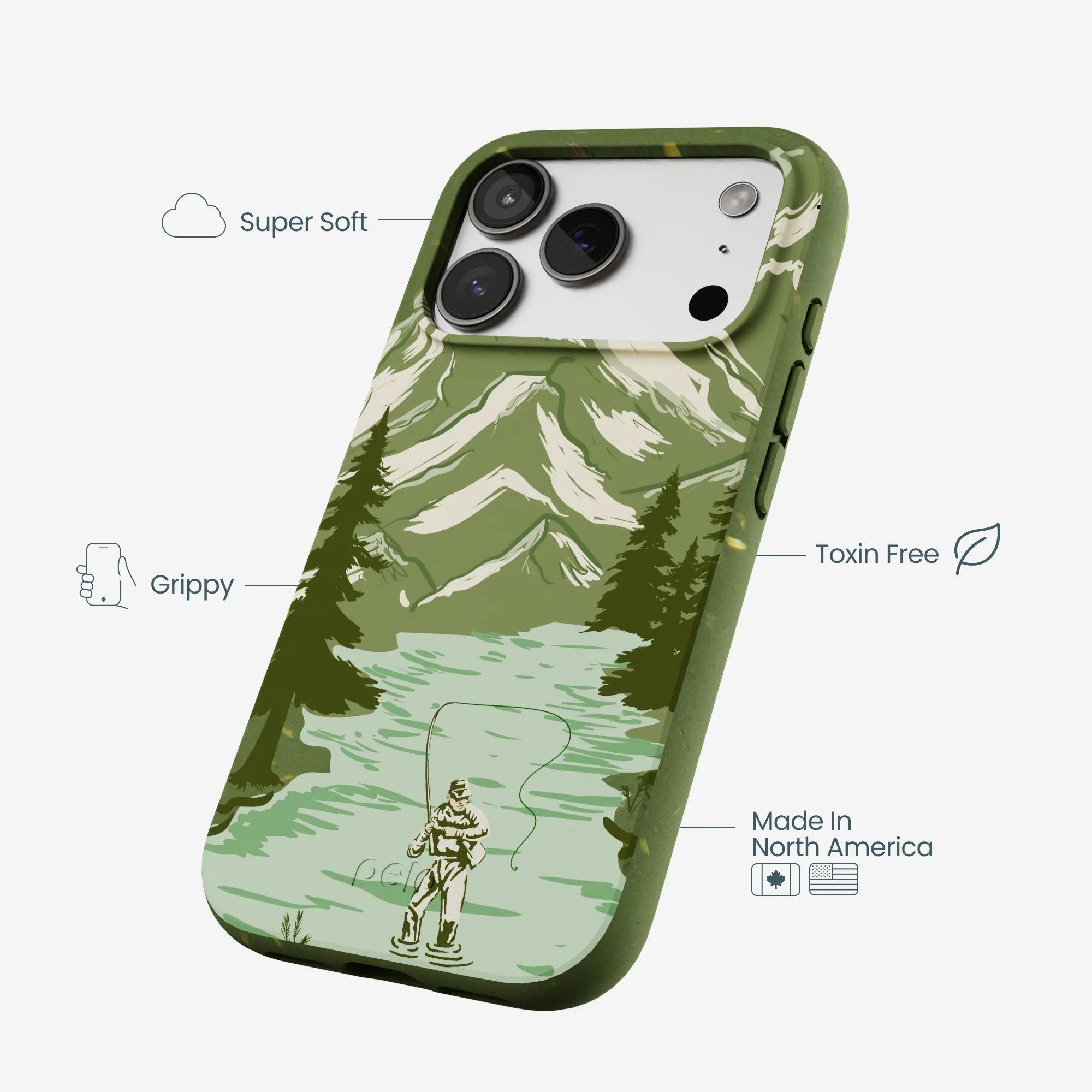 Forest Floor Morning Fishing iPhone 17 Pro Case - Image 4