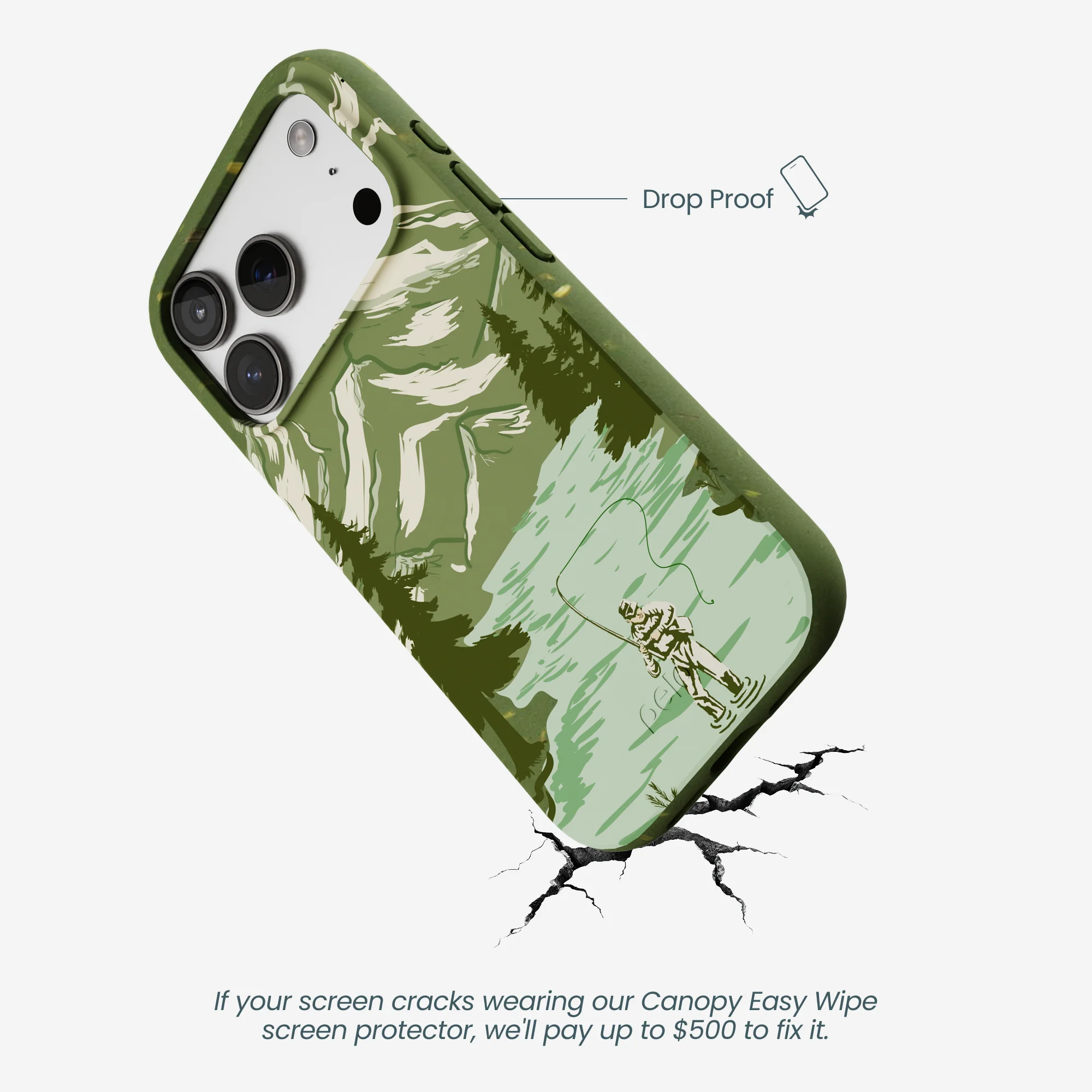 Forest Floor Morning Fishing iPhone 17 Pro Case - Image 5