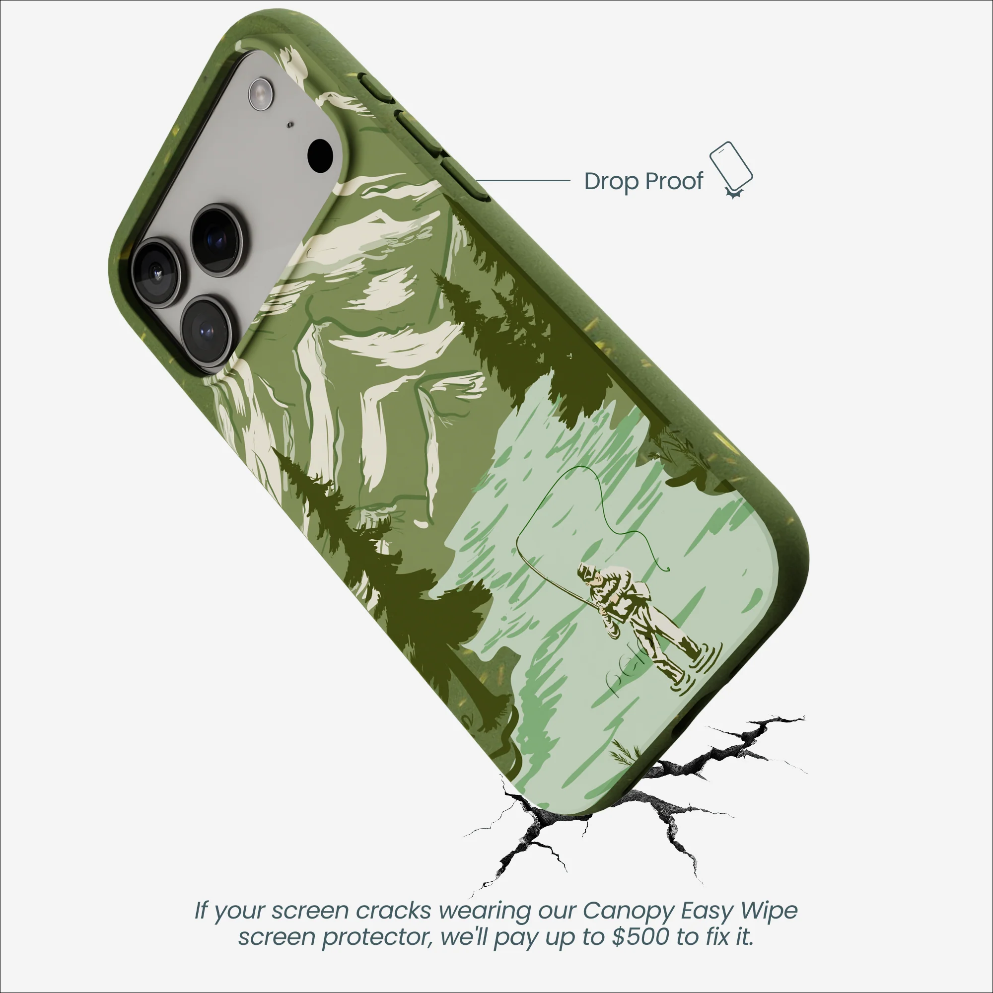Forest Floor Morning Fishing iPhone 17 Pro Max Case - Image 5