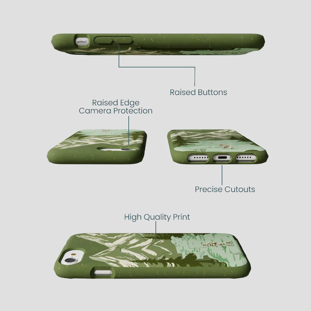 Forest Floor Morning Fishing iPhone 6/6s/7/8/SE Case - Image 3