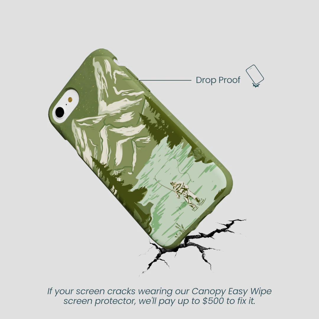 Forest Floor Morning Fishing iPhone 6/6s/7/8/SE Case - Image 5