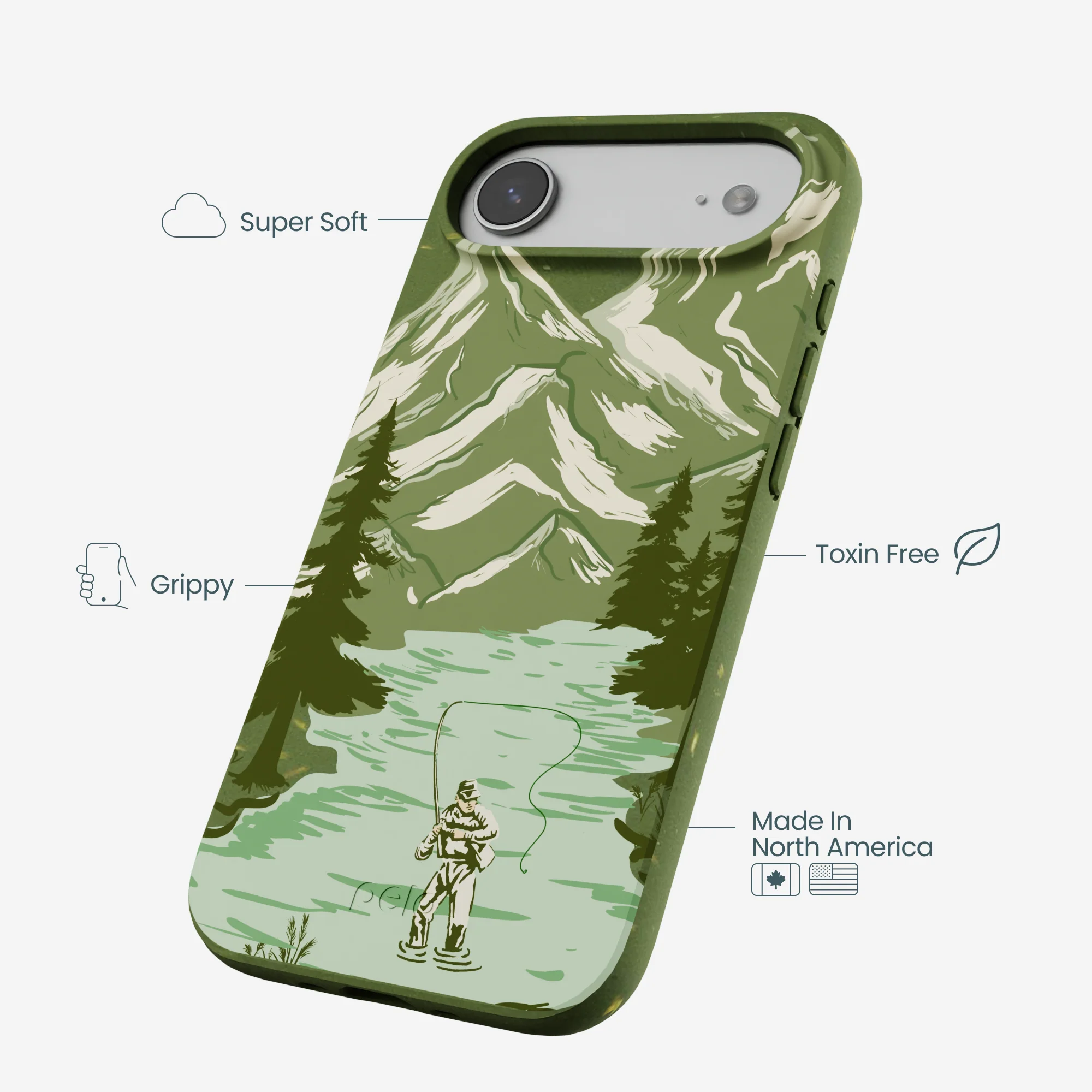 Forest Floor Morning Fishing iPhone Air Case - Image 4