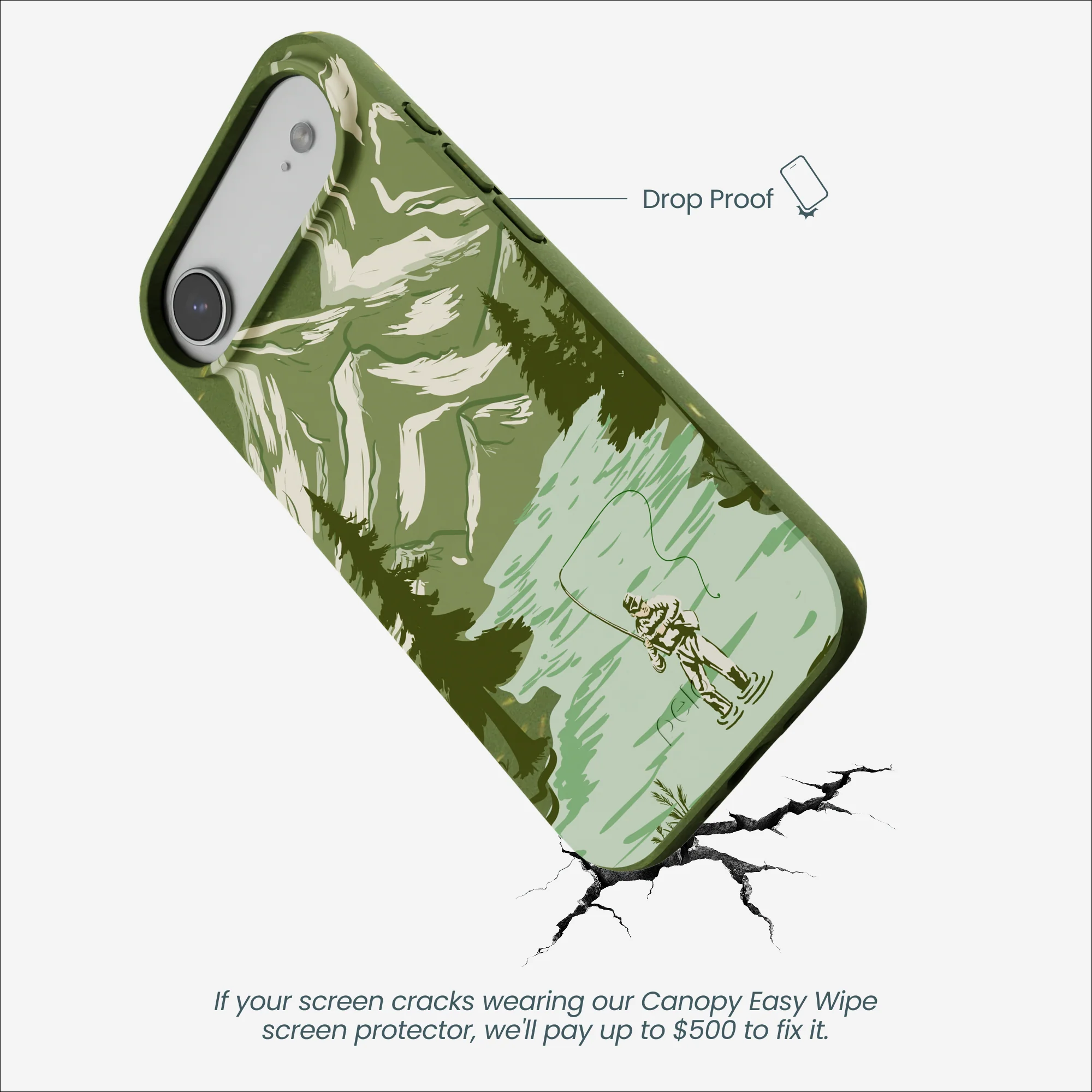 Forest Floor Morning Fishing iPhone Air Case - Image 5