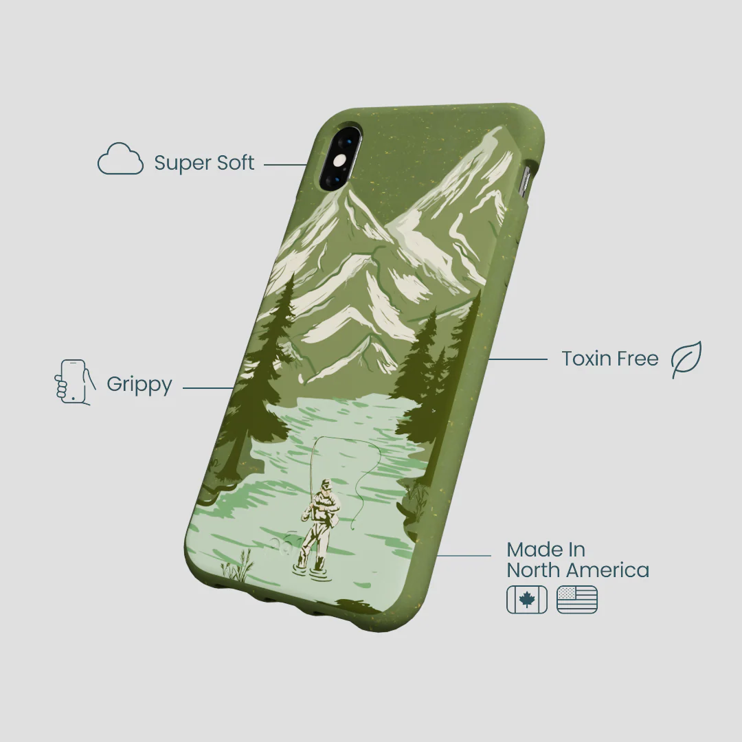 Forest Floor Morning Fishing iPhone XR Case - Image 4