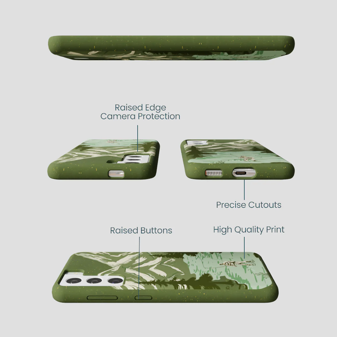 Forest Floor Morning Fishing Samsung Galaxy S22 Case - Image 3