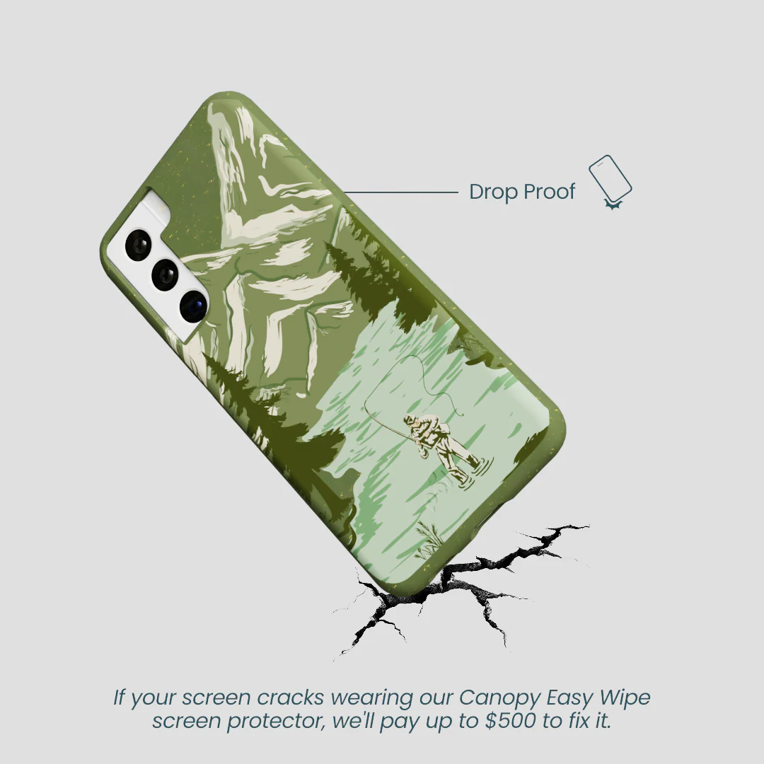 Forest Floor Morning Fishing Samsung Galaxy S22 Case - Image 5