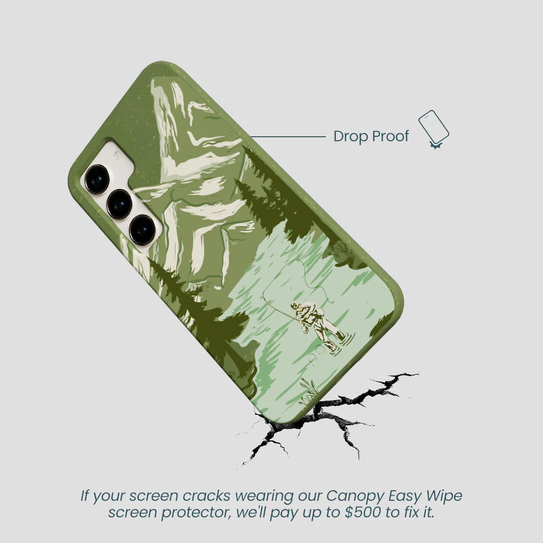 Forest Floor Morning Fishing Samsung Galaxy S24 Case - Image 5