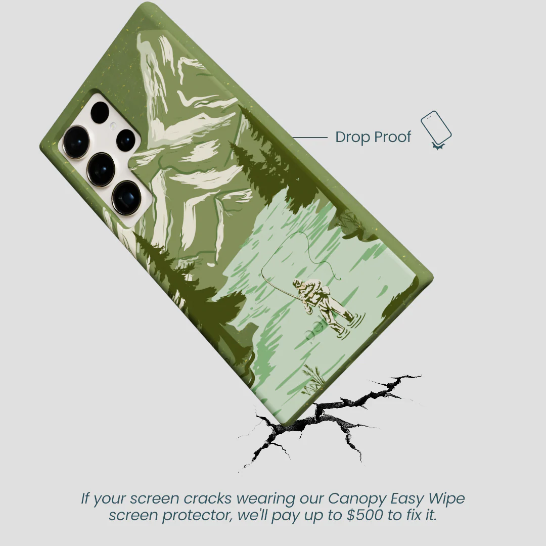 Forest Floor Morning Fishing Samsung Galaxy S24 Ultra Case - Image 5