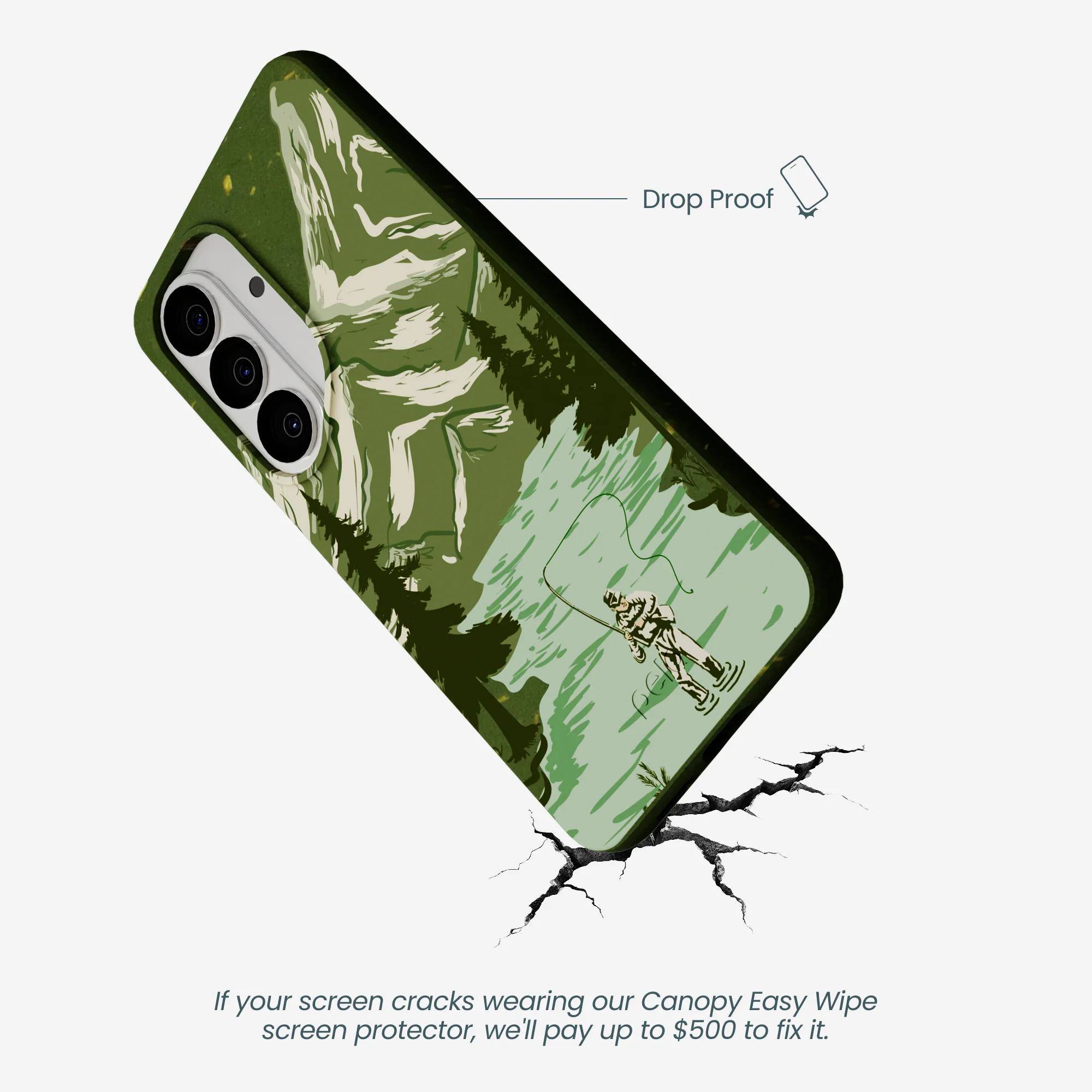 Forest Floor Morning Fishing Samsung Galaxy S26 Case - Image 5
