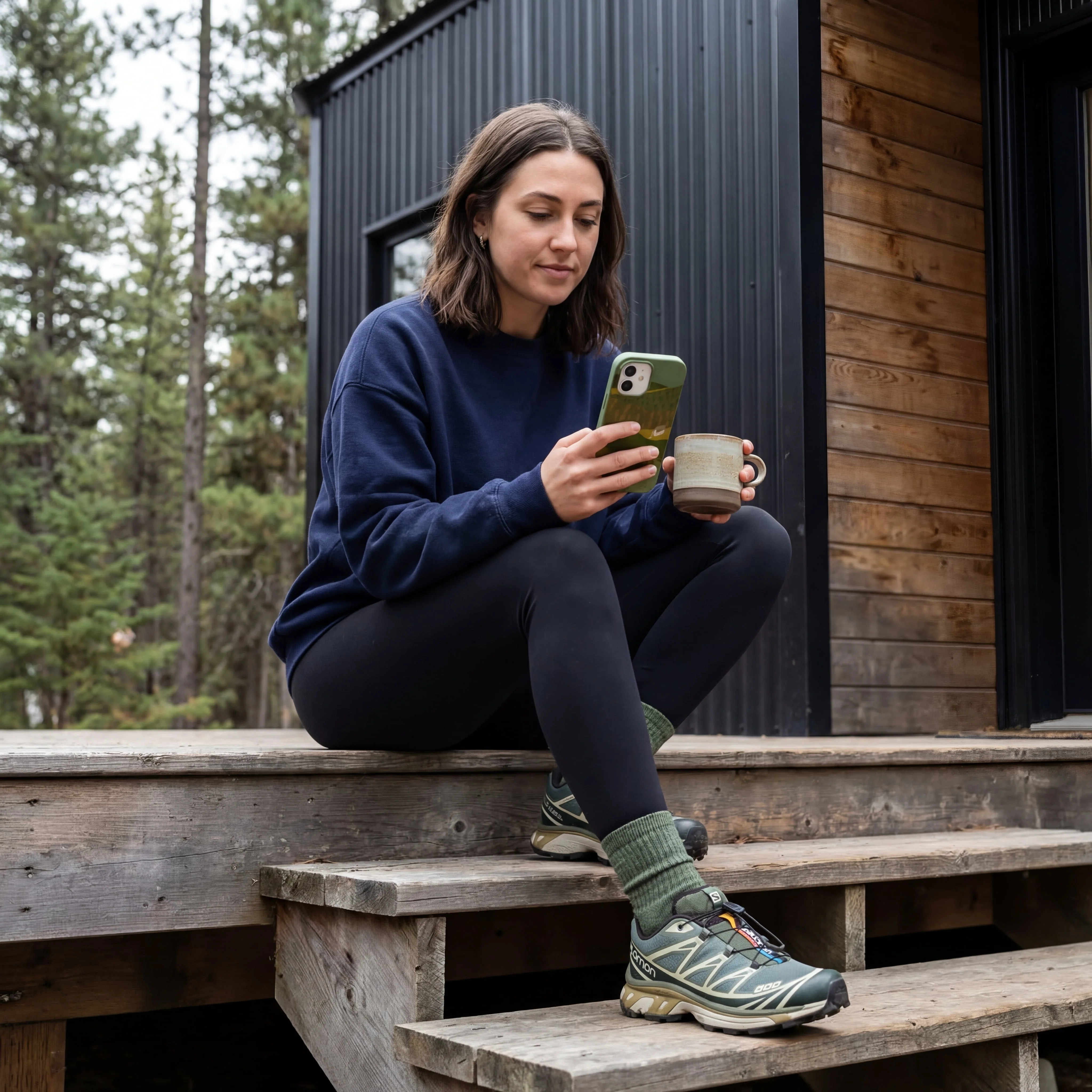 Forest Floor Mountain Nest iPhone 15 Plus Case - Image 2