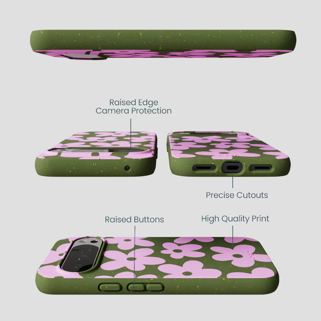 Forest Floor Pink Blooms Google Pixel 10 Pro XL Case - Image 3