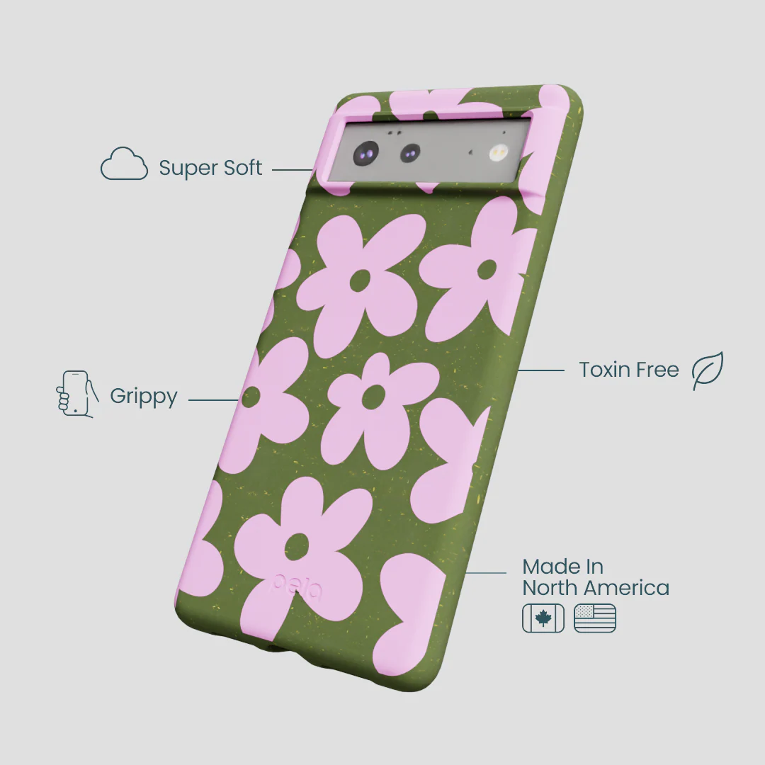Forest Floor Pink Blooms Google Pixel 6 Case - Image 4