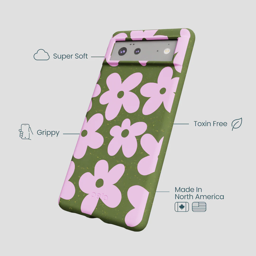 Forest Floor Pink Blooms Google Pixel 6a Case - Image 4