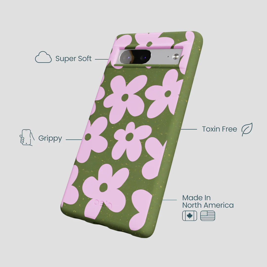 Forest Floor Pink Blooms Google Pixel 7 Case - Image 4