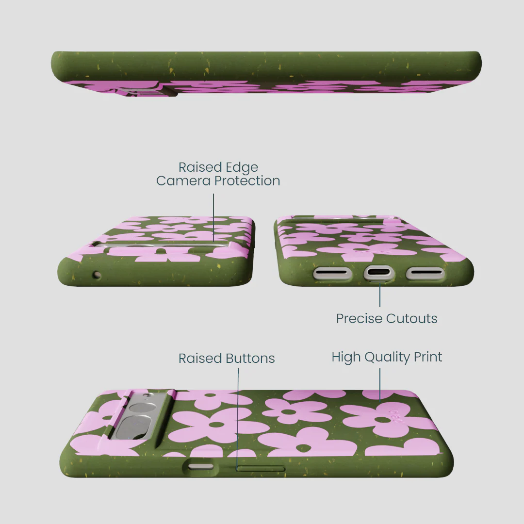 Forest Floor Pink Blooms Google Pixel 7 Pro Case - Image 3