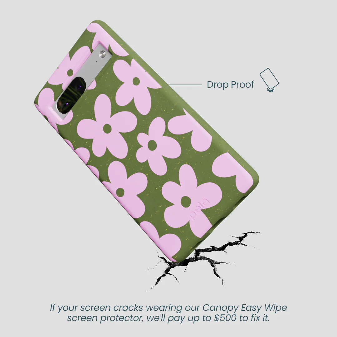 Forest Floor Pink Blooms Google Pixel 7a Case - Image 5