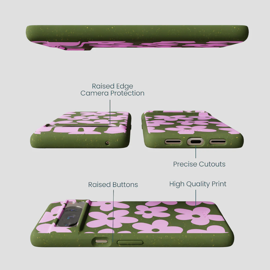 Forest Floor Pink Blooms Google Pixel 8 Pro Case - Image 3