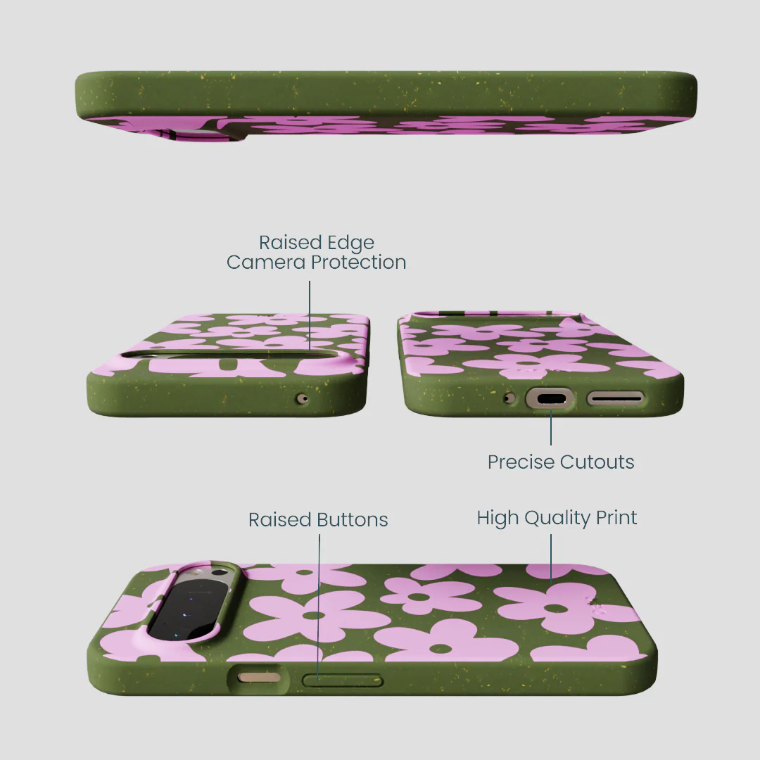 Forest Floor Pink Blooms Google Pixel 9 Pro XL Case - Image 3